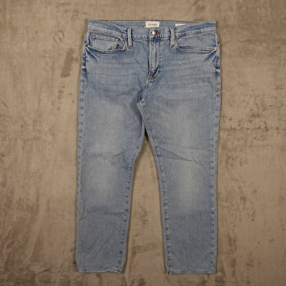 Frame jeans L'Homme Slim men's 36 light wash blue denim